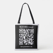 Bearbeitbarer (sofort generierter) QR-Code | Schwa Tasche (Rückseite)