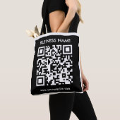 Bearbeitbarer (sofort generierter) QR-Code | Schwa Tasche (Von Nahem)