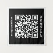 Bearbeitbarer (sofort generierter) QR-Code | Schwa Wandteppich (Vorderseite (Horizontal))