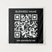 Bearbeitbarer (sofort generierter) QR-Code | Schwa Wandteppich (Vorderseite)