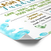 Bearbeitbarer Splash für Bargeld-Fundraiser-Flugbl Poster (Ecke)