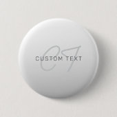 Bearbeitbarer Text für Unternehmen, Gruß oder Name Button (Vorderseite)