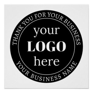 Bearbeitbarer Text & Ihr Logo oder anderes Design Poster