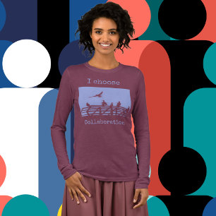 Bearbeitbarer Text Süße Möwen Kunstprint  Tri-Blend Shirt