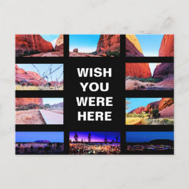 Bearbeitbarer Text - Uluru Red Center - Multi-Foto Postkarte