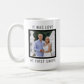 Bearbeitbarer Text und benutzerdefiniertes Foto zu Kaffeetasse