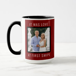 Bearbeitbarer Text und benutzerdefiniertes Foto zu Tasse
