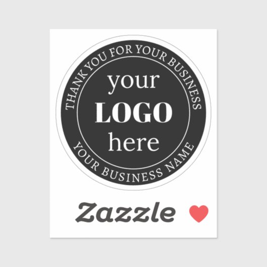 Bearbeitbarer Text und Ihr Logo oder anderes Desig Aufkleber (Blatt)