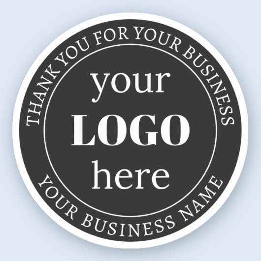 Bearbeitbarer Text und Ihr Logo oder anderes Desig Aufkleber