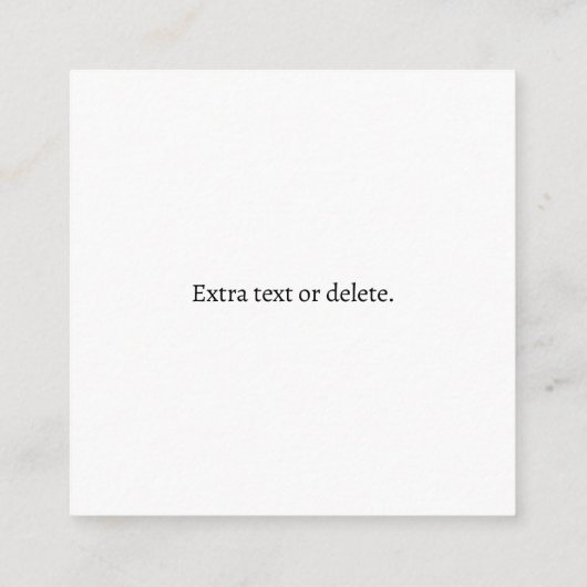 Bearbeitbarer Text und Ihr Logo oder anderes Desig Begleitkarte (Rückseite)