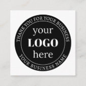 Bearbeitbarer Text und Ihr Logo oder anderes Desig Begleitkarte (Vorderseite)