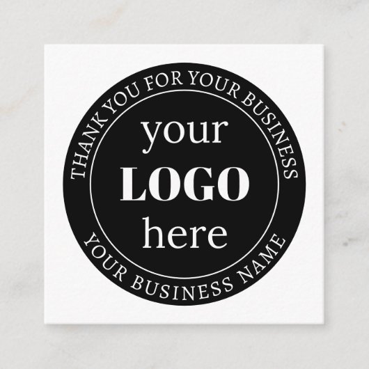 Bearbeitbarer Text und Ihr Logo oder anderes Desig Begleitkarte (Vorderseite)