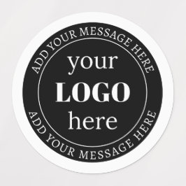 Bearbeitbarer Text und Ihr Logo oder anderes Desig Etiketten