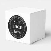 Bearbeitbarer Text und Ihr Logo oder anderes Desig Geschenkschachtel (Rückseite)