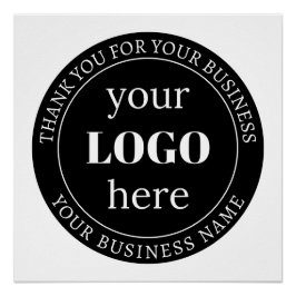 Bearbeitbarer Text und Ihr Logo oder anderes Desig Poster