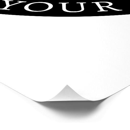 Bearbeitbarer Text und Ihr Logo oder anderes Desig Poster (Ecke)