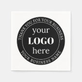 Bearbeitbarer Text und Ihr Logo oder anderes Desig Serviette (Vorderseite)