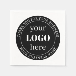 Bearbeitbarer Text und Ihr Logo oder anderes Desig Serviette