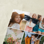 bearbeitbares altersschick Geburtstag Multi-Foto-S Strandtuch (Beispiel)