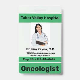 Bearbeitbares Berufliches Mitarbeiter-ID-Abzeichen Ausweis