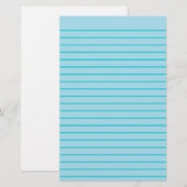 bearbeitbares blaues Dekorationspapier Briefpapier (Vorne/Hinten)