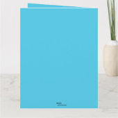 Bearbeitbares Boot am Dock Herzlichen Glückwunsch Karte (Rückseite)