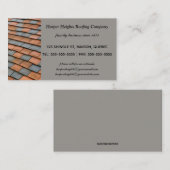 Bearbeitbares Dachunternehmen Visitenkarte (Vorne/Hinten)