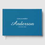 Bearbeitbares Dual Color-Hochzeitsskript Gästebuch (Vorderseite)