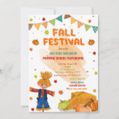 Bearbeitbares Fall-Party Einladung (Vorderseite)