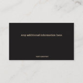 Bearbeitbares Firewood Visitenkarte (Rückseite)