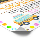 Bearbeitbares Flyer für Schulkindertagesstätte-Fun Poster (Ecke)