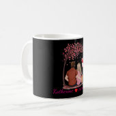 Bearbeitbares Foto und Name Einfaches Foto Valenti Kaffeetasse (Vorderseite Links)
