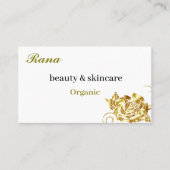 bearbeitbares Gold Visitenkarte (Vorderseite)