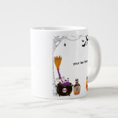 bearbeitbares Halloween Jumbo-Tasse (Vorderseite Rechts)