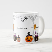 bearbeitbares Halloween Jumbo-Tasse (Vorderseite Rechts)