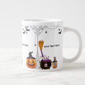 bearbeitbares Halloween Jumbo-Tasse (Rechts)