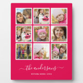 Bearbeitbares Hintergrundfarbfoto-Collage-Skript Fotoplatte (Vorderseite)