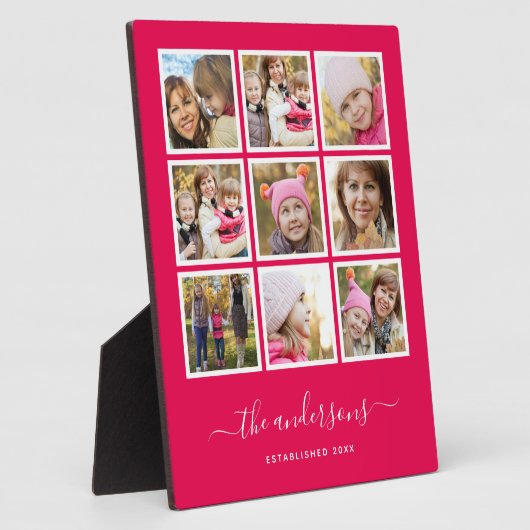 Bearbeitbares Hintergrundfarbfoto-Collage-Skript Fotoplatte (Seite)