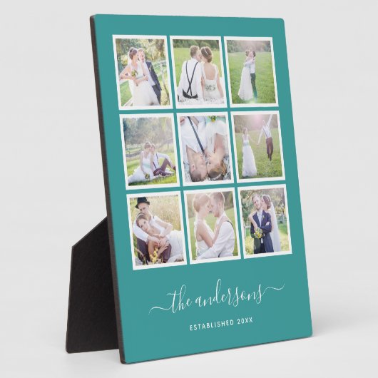 Bearbeitbares Hintergrundfarbfoto-Collage-Skript Fotoplatte (Seite)