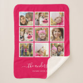 Bearbeitbares Hintergrundfarbfoto-Collage-Skript Sherpadecke (Vorderseite)