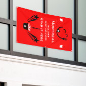 Bearbeitbares Kanadisches Poutine-Festival Banner (Äußeres Gebäude)