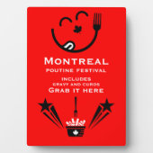 Bearbeitbares Kanadisches Poutine-Festival Fotoplatte (Vorderseite)