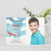 Bearbeitbares Kindergeburtstag Party Foto Einladung (Stehend Vorderseite)