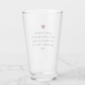 Bearbeitbares Liebeszitat Valentinstag Glas (Rückseite)