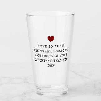 Bearbeitbares Liebeszitat Valentinstag Glas