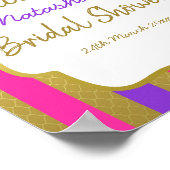 Bearbeitbares marokkanisches Party Begrüßungszeich Poster (Ecke)