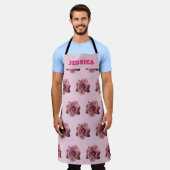 Bearbeitbares Minimal Rosa Rosen Design Muster Ben Schürze (Getragen)