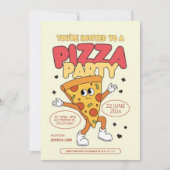 Bearbeitbares Pizza-Party Geburtstagsempfehlung Einladung (Vorderseite)