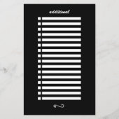 bearbeitbares Schwarz und Weiß liefert eine elegan (Rückseite)