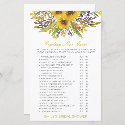 Bearbeitbares Showspiel für den Polterabend (Vorne/Hinten)